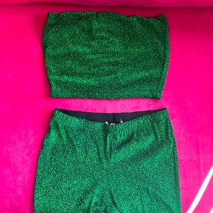 Green fancy 2-piece set